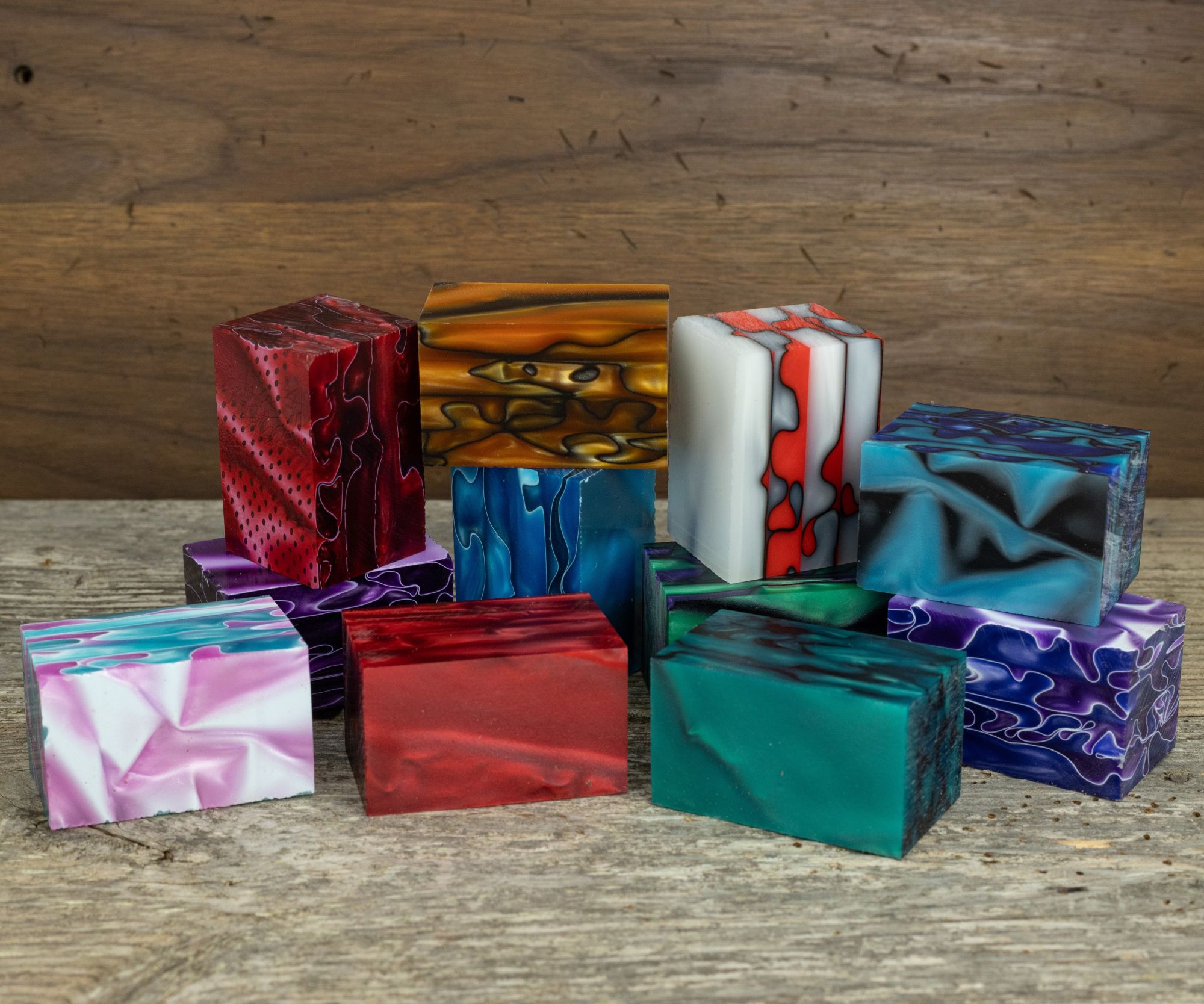 Acrylic acetate bottle stopper & ring blocks