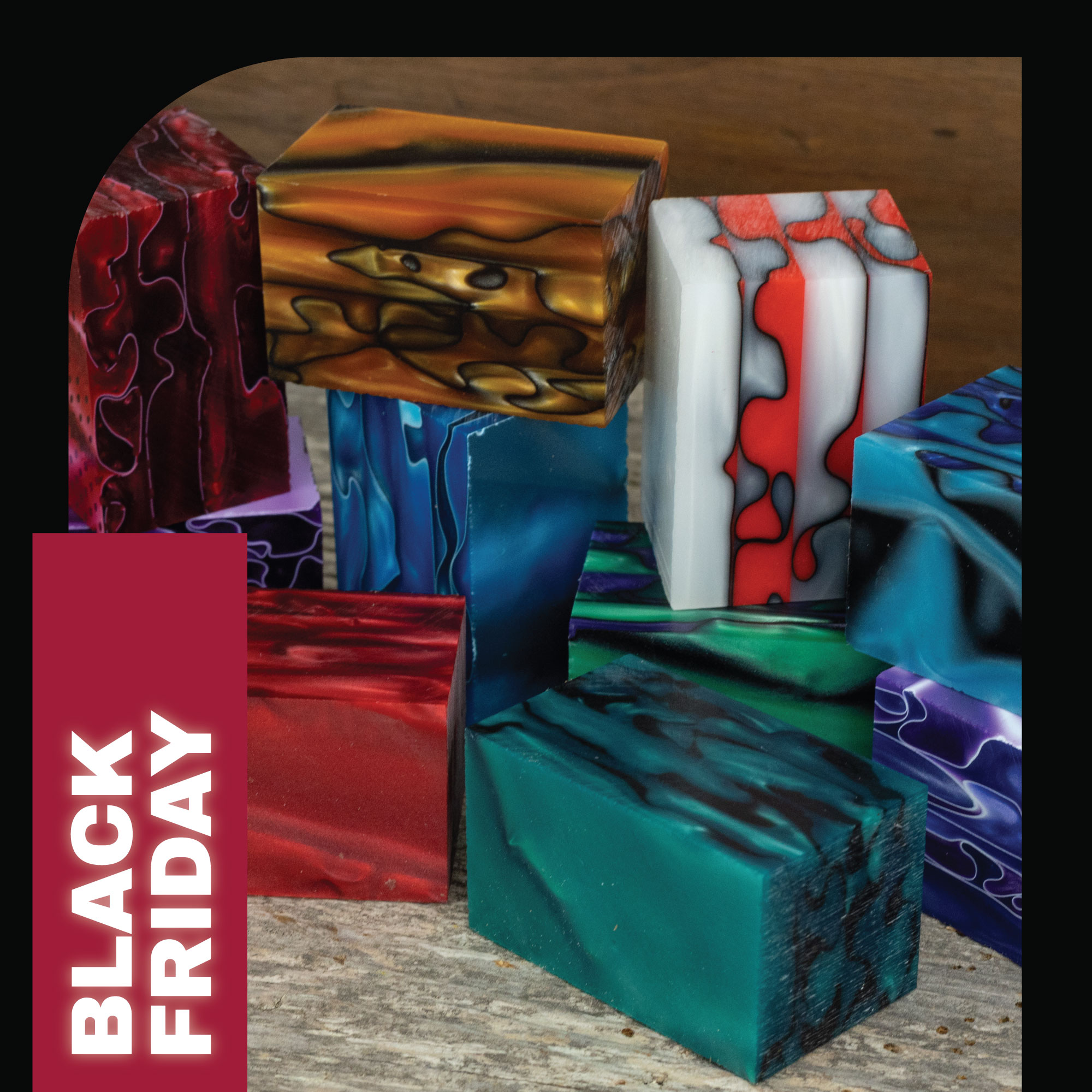 Acrylic bottle stopper & ring blocks