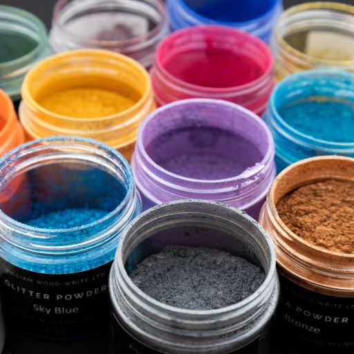 Mica and glitter powders