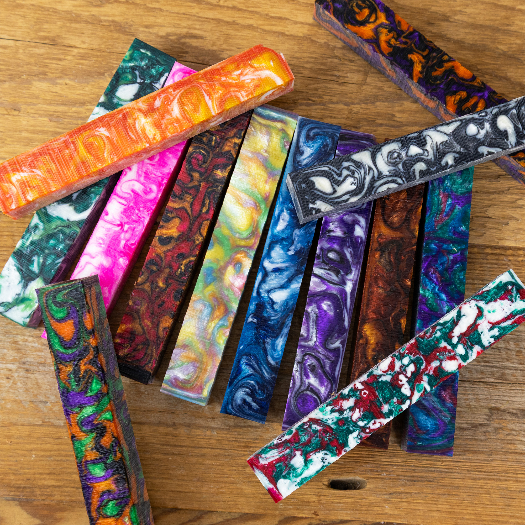 Pearlux pen blanks 5" long (127 mm)