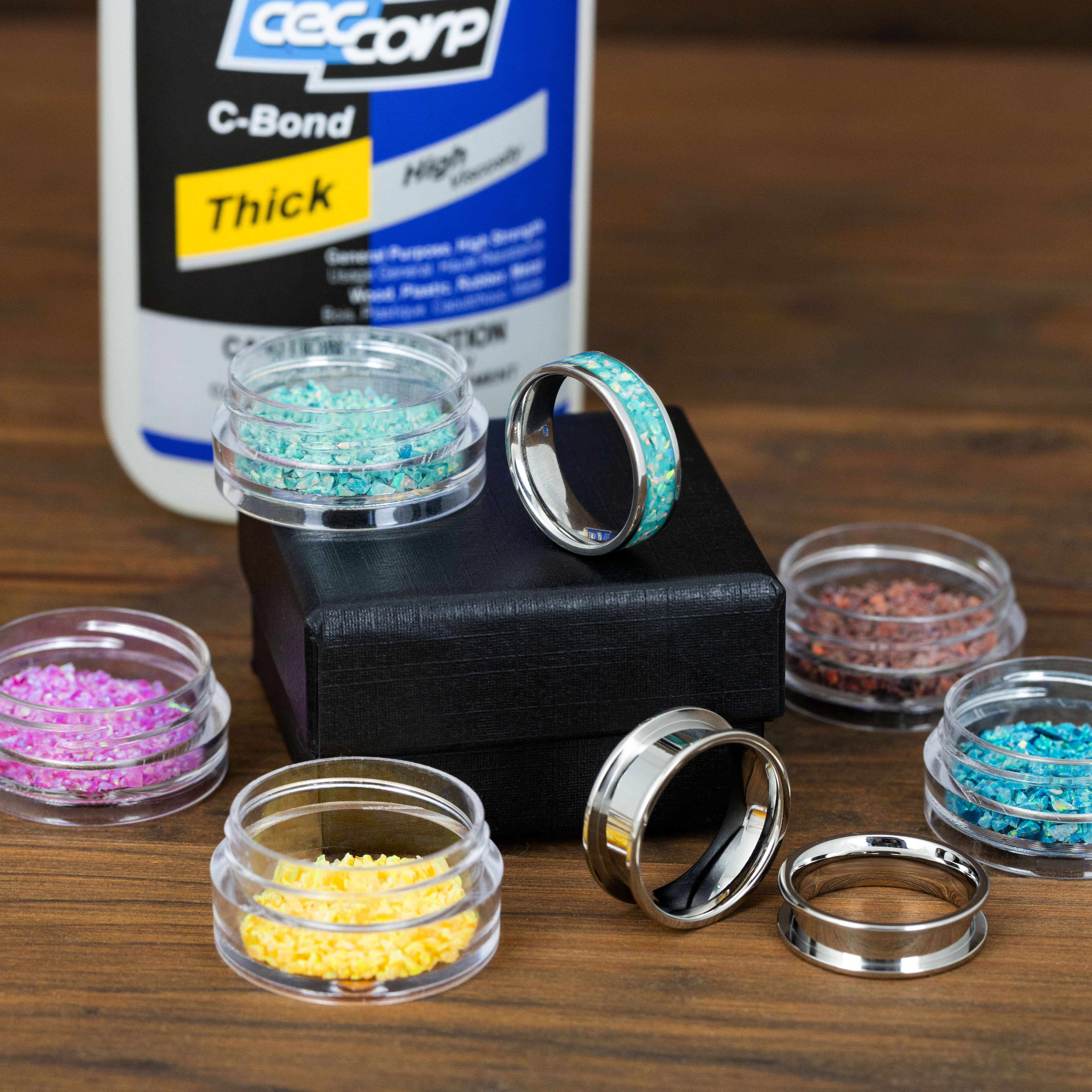 Ring-making inlay materials