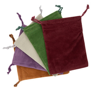 5-pack bottle stopper velveteen pouch multi-colour
