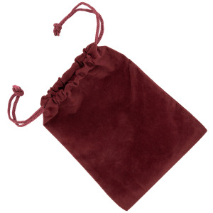 5-pack bottle stopper velveteen pouch burgundy