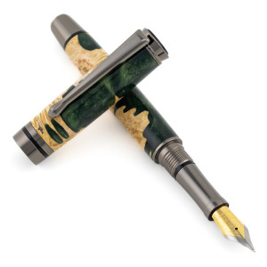 Cyclone fountain pen kit by Beaufort gun metal
