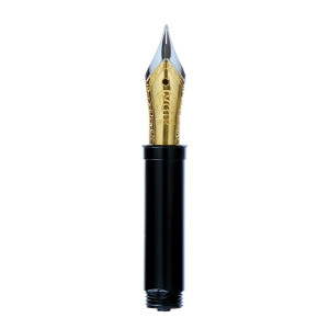 Bock left hand fountain pen replacement nib #5 medium bi-colour