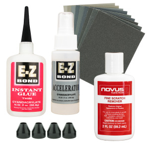 CA glue finishing starter kit