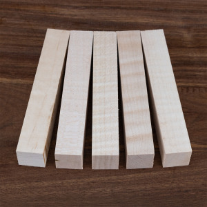Curly Maple pen blanks 5 pack - product of Canada