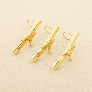 Maple Leaf pen clip gold hockey - 3 pack