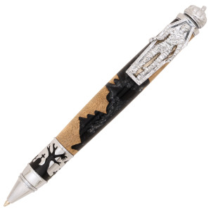Haunted Halloween ballpoint pen kit by Woodturningz - chrome