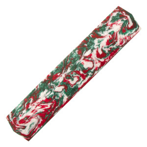 Pearlux pen blanks Sparkling Candy Cane - made in Canada