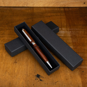 Black cardboard pen box  - single