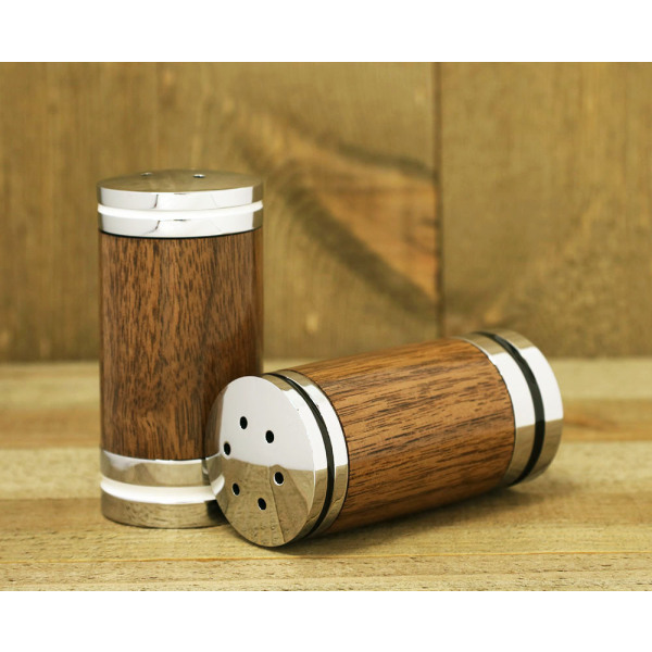 Deluxe salt & pepper shaker kit set chrome | William Wood-Write