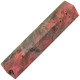 Stabilized buckeye burl pen blanks double dyed pink & black