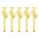 Slimline pen clip bass gold - five-pack 