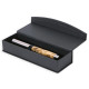 Magnetic flip-open pen box black stitching