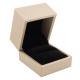 Brushed satin light gold ring box