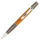 Maple Leaf pen kit chrome & gun metal with finial twist