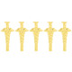 Slimline pen clip medical gold - five pack