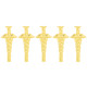 Slimline Medical pen clips gold - five pack