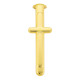 Slimline pen clip cross gold - single
