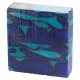 Acrylic ring blank #32 - Turquoise Aqua Wave