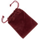 Five-pack bottle stopper velveteen pouch burgundy