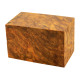 Stabilized maple burl bottle stopper blank amber 1-1/2 x 1-1/2 x 2-1/2 - product of Canada