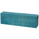 Knife block - Stabilized Curly Maple brilliant blue 1 x 1-1/2 x 5 - product of Canada