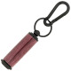 Pill holder key ring kit with carabiner - black chrome