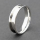 INLAY ring core stainless steel - 4 mm wide inlay groove