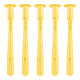 Slimline pen clip baseball gold - five-pack 