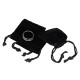 Black velveteen ring pouches 2