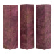 3-pack Stabilized maple burl pen blank shorts red wine - product of Canada