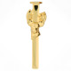 Slimline pen clip deer gold - five-pack 