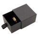 Sliding ring box for one ring - black