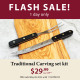 Traditional Carving set kit