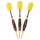 Steel point brass dart kit - set of three