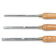 Set of 3 HSS bowl gouges - 3/8