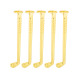 Slimline pen clip golf gold - five-pack 