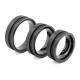 INLAY off-set ring core black ceramic - 3 mm wide inlay groove