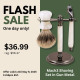 Mach3 razor BUNDLE gun metal - razor, stand, shaving knot