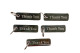 Five-pack thank you tags for key rings - chrome