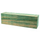 Knife block - Stabilized two tone curly maple teal 1.5 - product of Canada