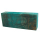 Knife block - Stabilized Maple Burl two tone brilliant blue 1 x 2 x 5 - product of Canada