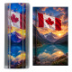 Label cast artisan pen blank - Lake Louise Canadian Flag