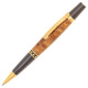 Maple Leaf pen kit gold & gun metal with finial twist