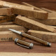 Nordic rollerball pen kit tin bronze + FREE brown mallee burl pen blank