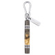 O Canada maple leaf key ring kit chrome & gun metal