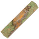 One of a Kind 081: Fusion/Hybrid pen blanks Stabilized teal Maple Burl silver and orange - limited run
