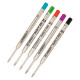 Schmidt P900 Parker-style ballpoint ink refills multicolour 5 pack